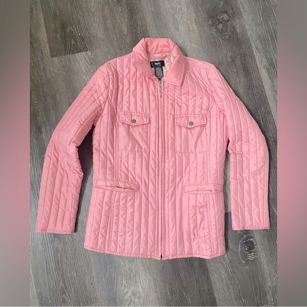 Vintage Barbie Pink Mossimo Quilted Chore Coat size M​​​​​